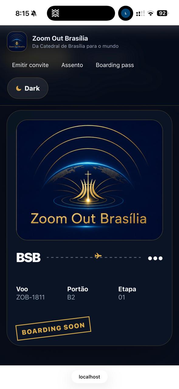 Símbolo Zoom Out Brasília